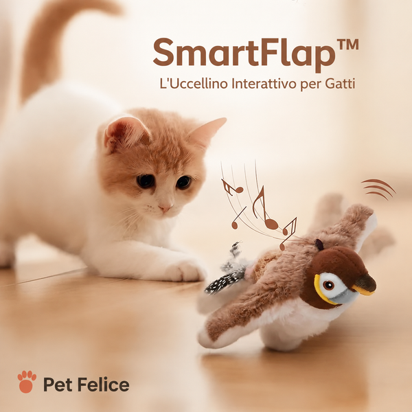 SmartFlap™ - L'Uccellino Interattivo per Gatti